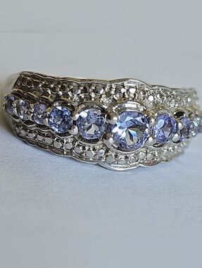 Tanzanite 925 Sterling Silver Ring